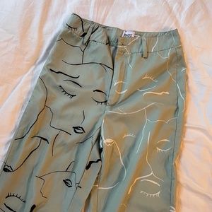 princess polly face it green pant